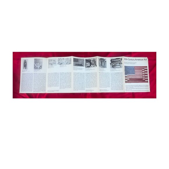 Whitney Museum 20th-Century American Art Brochure 10 Panel 1980s NYC Vintage - Picture 4 of 4